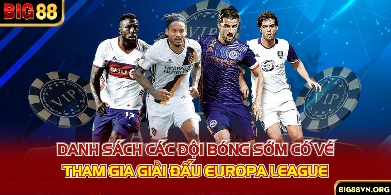 Danh sách các đội bóng sớm có vé tham gia giải đấu Europa League