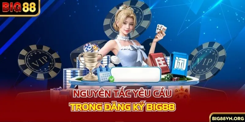 Nguyên tắc yêu cầu trong đăng ký BIG88